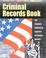 Cover of: The criminal records book