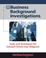 Cover of: Business Background Investigations