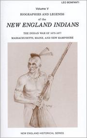 Cover of: Biographies and Legends of the New England Volume V (New England's Historical)