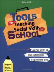 Cover of: Tools for Teaching Social Skills in School by Denise Pratt, Jacqueline Ford, Ray Burke