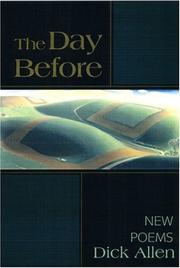 Cover of: The day before: new poems