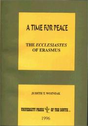 Cover of: A time for peace: the Ecclesiastes of Erasmus