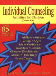 Cover of: Individual Counseling Activities for Children