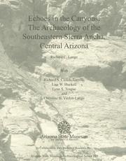 Cover of: Echoes in the Canyons: The Archaeology of the Southeastern Sierra Ancha, Central Arizona (Archaeological)