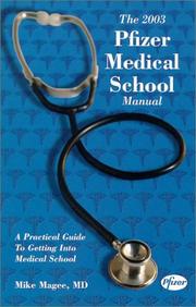 Cover of: The 2003 Pfizer Medical School Manual