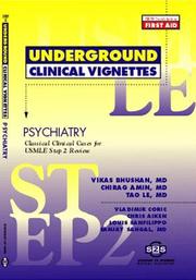 Cover of: Psychiatry: classic clinical cases for USMLE step 2 review [54 cases]