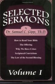 Cover of: Selected Sermons, Vol. 1
