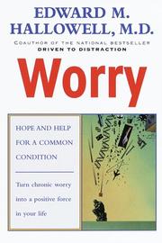 Cover of: Worry by Edward M. Hallowell