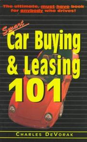 Cover of: Smart Car Buying & Leasing 101 by Charles Devorak