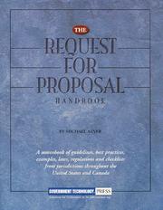 The Request for Proposal Handbook by Michael Asner