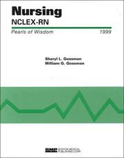 Cover of: Nursing NCLEX-RN: Pearls of Wisdom, 1999