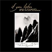 Cover of: If you listen: poems & photographs of the San Juan Mountains