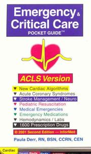 Cover of: Emergency & Critical Care Pocket Guide, ACLS Version by Paula Derr