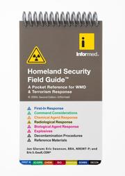 Cover of: Homeland Security Field Guide by Jan Glarum