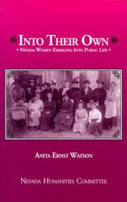 Cover of: Into their own: Nevada women emerging into public life