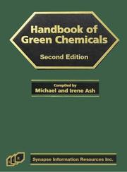 Cover of: Handbook of Green Chemicals by 