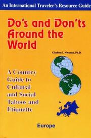 Cover of: Do's and don'ts around the world by Gladson I. Nwanna