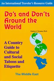 Do's and don'ts around the world by Gladson I. Nwanna