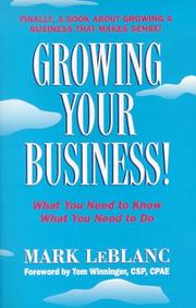 Cover of: Growing Your Business!