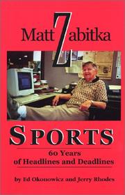 Cover of: Matt Zabitka sports by Ed Okonowicz