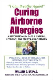 Cover of: Curing Airborne Allergies | William C. Uy