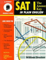 Cover of: Sat I: The Answer Key in Plain English