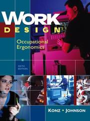 Cover of: Work Design: Occupational Ergonomics