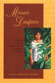Cover of: Miriam's daughters by edited by Marjorie Agosín ; Roberta Gordenstein, translation editor.