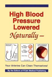 Cover of: High Blood Pressure Lowered Naturally