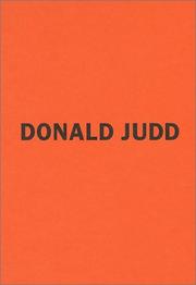 Donald Judd by Donald Judd