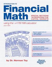 Cover of: Introduction to Financial Math using the HP 17B/19B calculator