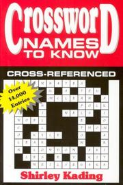 Cover of: Crossword Names to Know (Crossword Names to Know, 1)