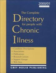 Cover of: The Complete Directory for People With Chronic Illness 2000/01 (Complete Directory for People With Chronic Illness)