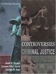 Cover of: Controversies in Criminal Justice: Contemporary Readings