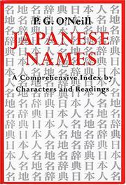 Japanese names by P. G. O'Neill