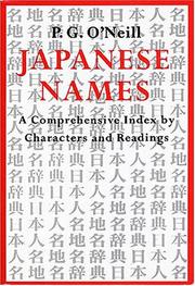 Cover of: Japanese Names by P. G. O'Neill