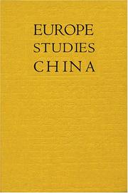 Cover of: Europe Studies China: Papers from an International Conference on the