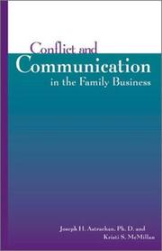 Cover of: Conflict and Communication in the Family Business