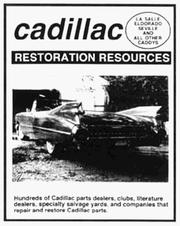 Cover of: Cadillac Restoration Resources