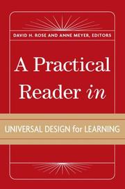 Cover of: A Practical Reader in Universal Design for Learning