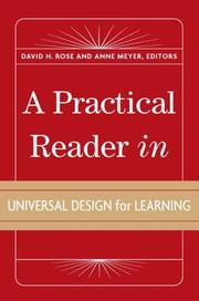 Cover of: A Practical Reader in Universal Design for Learning by 