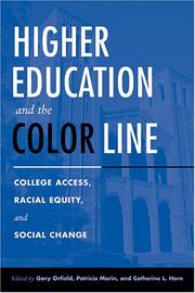 Cover of: Higher Education And The Color Line | 