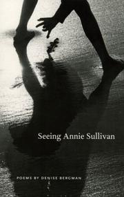 Cover of: Seeing Annie Sullivan: poems