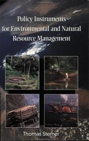 Cover of: Policy Instruments for Environmental and Natural Resource Management (RFF Press) by Thomas Sterner, Thomas Sterner