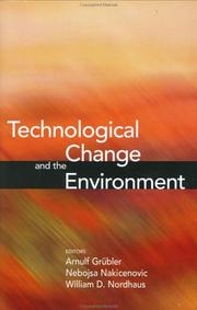 Cover of: Technological change and the environment