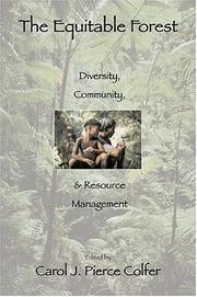 Cover of: The Equitable Forest: Diversity and Community in Sustainable Resource Management (RFF Press)