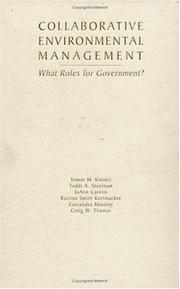 Cover of: Collaborative environmental management: what roles for government?