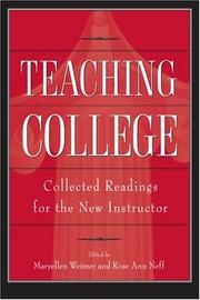 Cover of: Teaching College by 