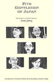 Cover of: Five gentlemen of Japan: the portrait of a nation's character