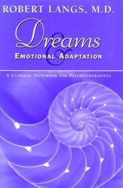 Cover of: Dreams & emotional adaptation: a clinical notebook for psychotherapists